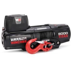 sähkövinssi 2721kg synteettisellä köydellä WARRIOR Titan 6000 12V